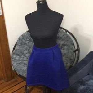 Missguided blue scuba skirt
